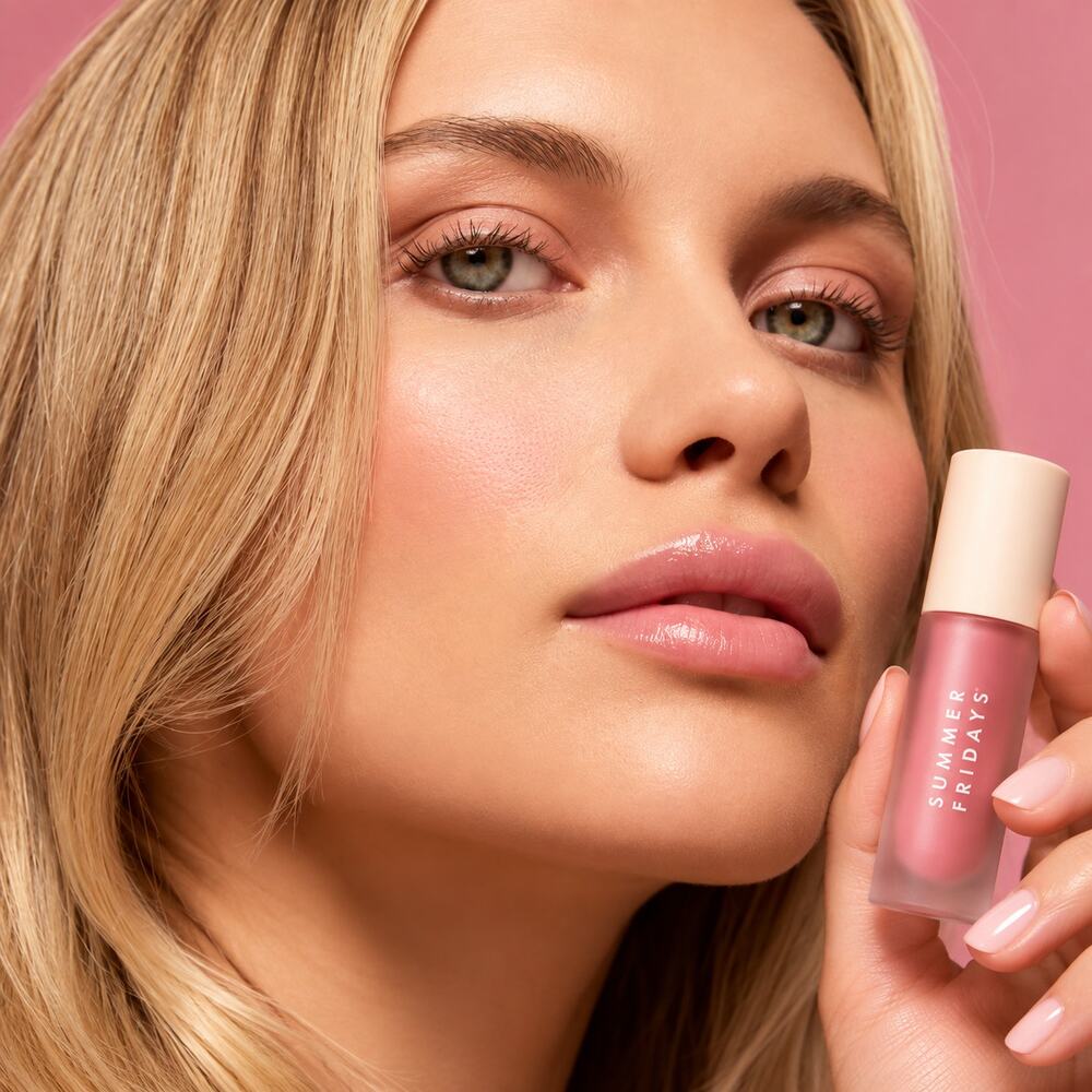 Summer Fridays Dream Lip Oil Rose Bud ✨ Sheer Cool Pink Hydrating Gloss NIB - Picture 5 of 8